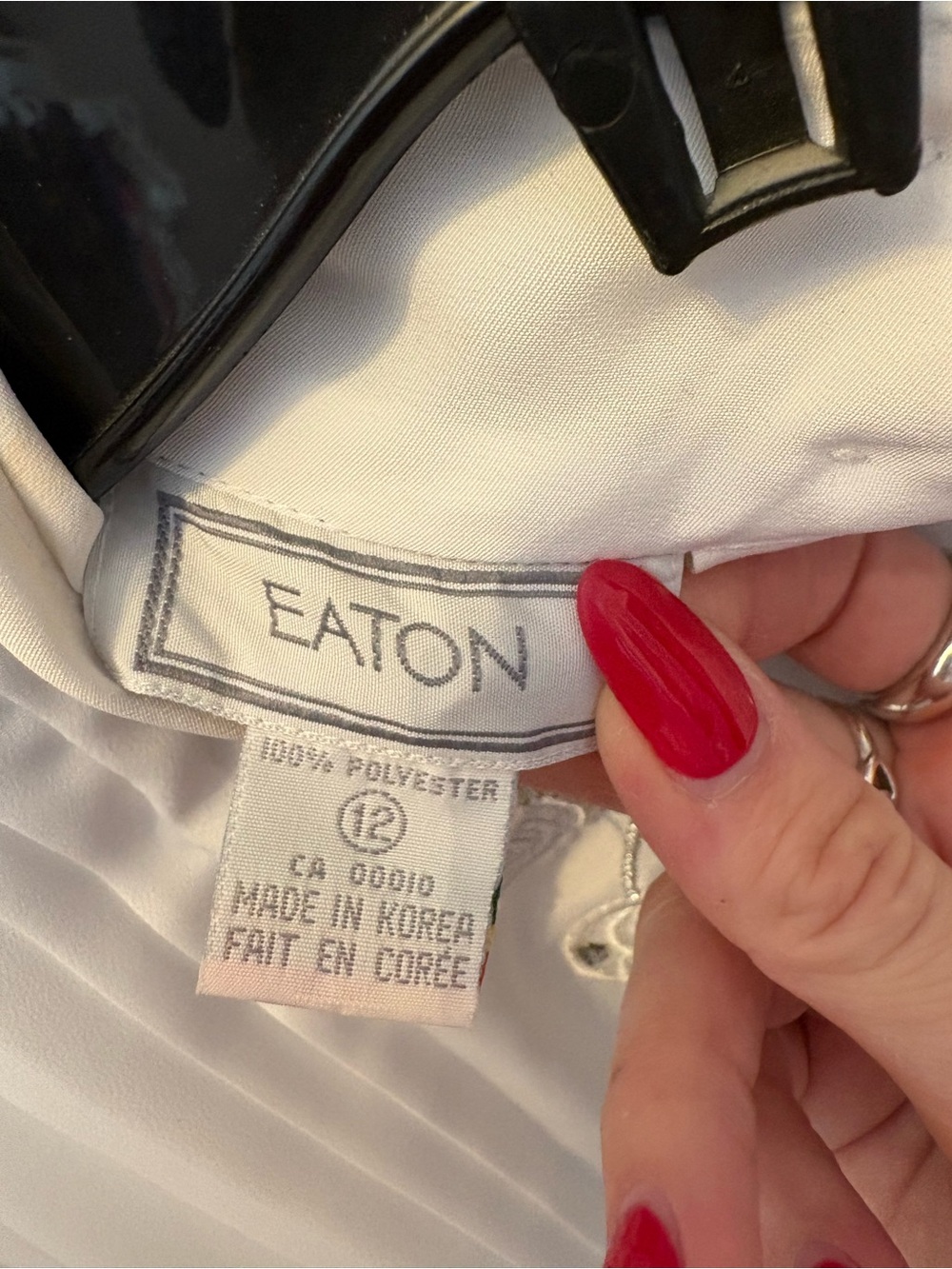 Eaton Vintage Embroidered Beaded Women's Blouse - Picture 5 of 5